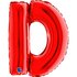 Letter D Red 14inc 