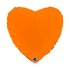 Heart 18inc Matte Orange 
