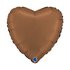 Heart 18inc Satin Chocolate 