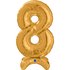 Number Standup 8 Gold 