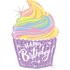 Pastel Birthday Cupcake 