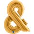 Symbol Ampersand Gold 40inc 