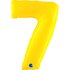 Number 7 Yellow Fluo 40inc 