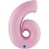 Number 6 Pastel Pink 40inc 