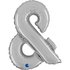 Symbol Ampersand Silver 14inc 