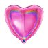 Heart 18inc Glitter Holographic Fuxia 