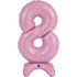 Number Standup 8 Pastel Pink 