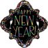 New Year Party Confetti Frame 