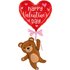 Special Delivery Valentine Balloon Bear 