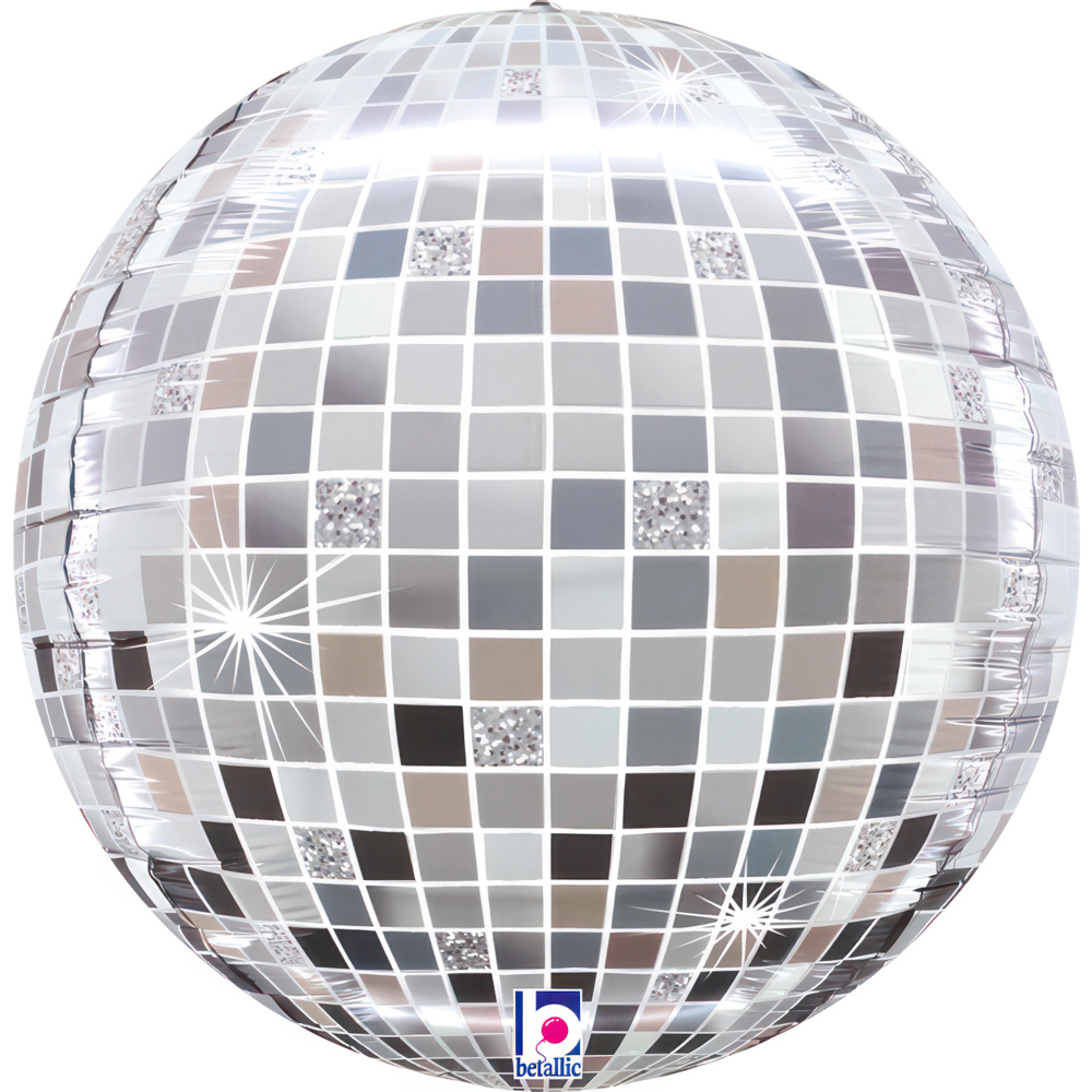 Balloon Disco Ball Globe silver
