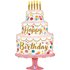 Satin Birthday Pink Cake 