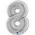 Number 8 Silver 26inc 