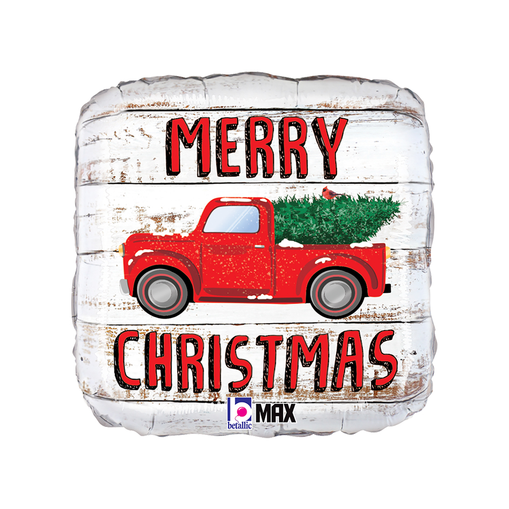 Balloon SR18 Merry Christmas Truck multicolor