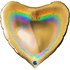 Heart 36inc Glitter Holographic Gold 5 