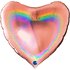 Heart 36inc Glitter Holographic Rose Gold 