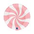 Round 18inc Swirly White-Matte Pink 
